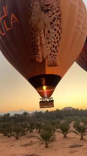Soar above the stunning landscapes of AlUla with an unforgettable hot air balloon experience. 🎈✨