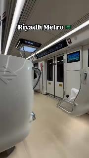 POV: Riding through #Riyadh in style 🚇🌆